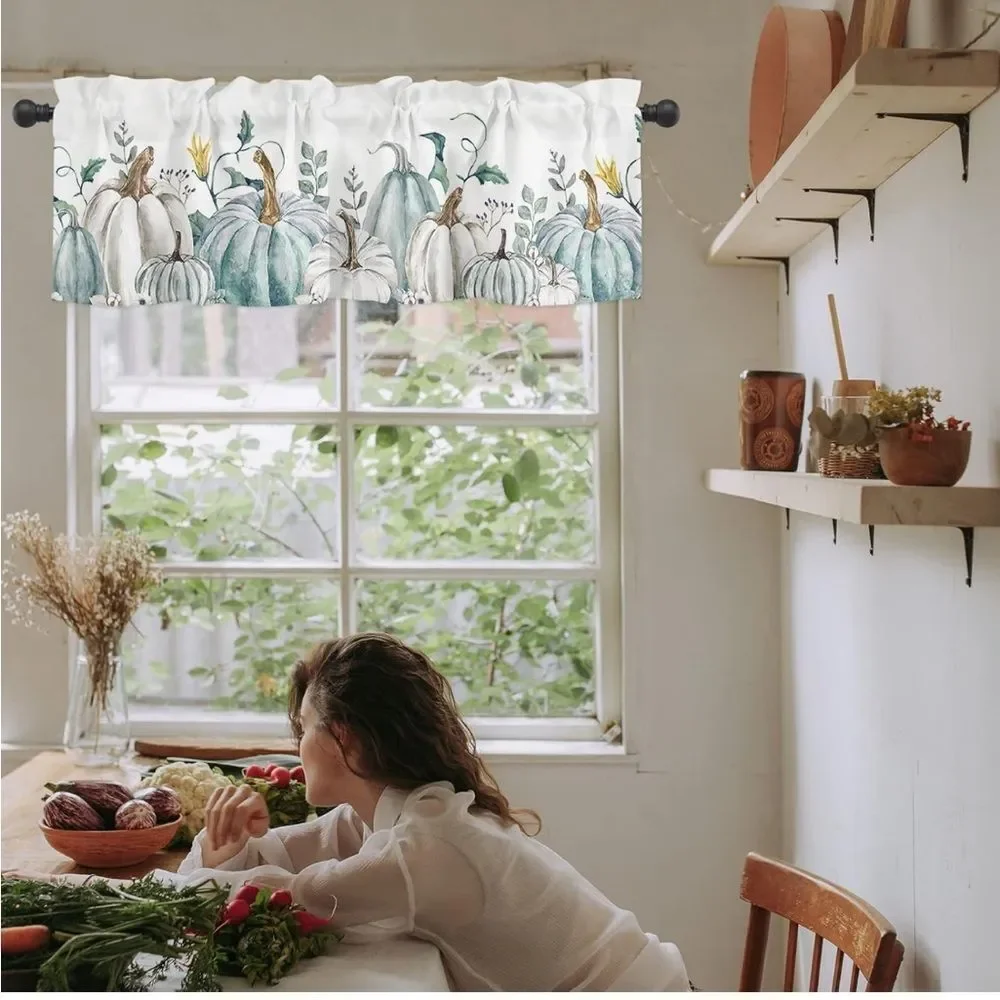 Autumn Harvest Pumpkin Valance